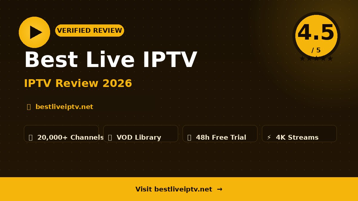 Best Live IPTV Review 2026