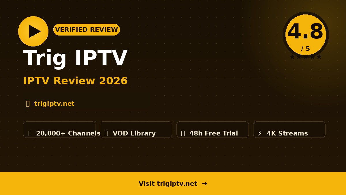 Trig IPTV Review 2026