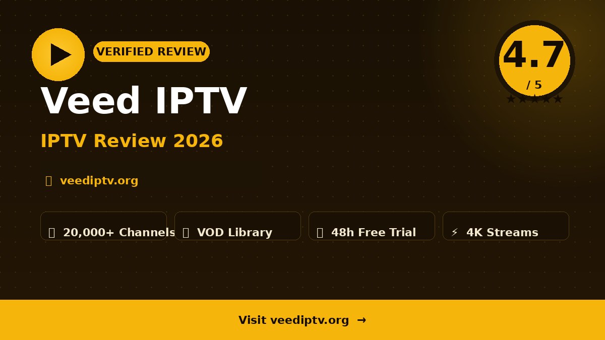 Veed IPTV Review 2026